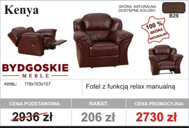  PROMOCJA-Fotele wypoczynkowe dostępne od ręki!