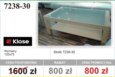   Niesamowite wyprzedaże w salonach Eko Meble - stoliki - rabaty do 50%!