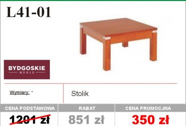   Niesamowite wyprzedaże w salonach Eko Meble - stoliki - rabaty do 50%!