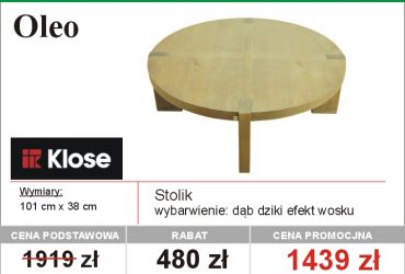   Niesamowite wyprzedaże w salonach Eko Meble - stoliki - rabaty do 50%!