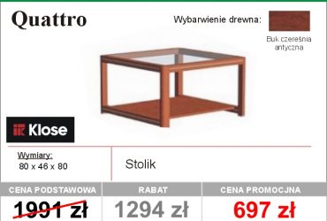   Niesamowite wyprzedaże w salonach Eko Meble - stoliki - rabaty do 50%!