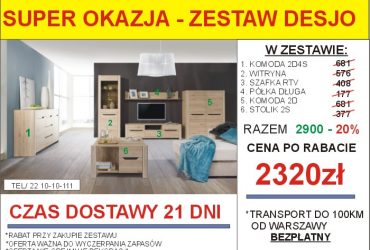 PROMOCJA-Meble skrzyniowe dostępne od ręki!