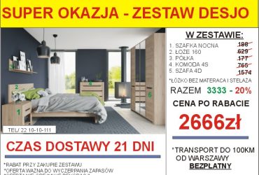PROMOCJA-Meble skrzyniowe dostępne od ręki!
