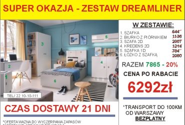 PROMOCJA-Meble skrzyniowe dostępne od ręki!