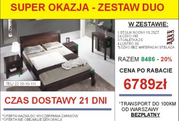 PROMOCJA-Meble skrzyniowe dostępne od ręki!