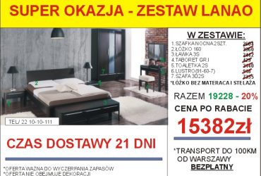 PROMOCJA-Meble skrzyniowe dostępne od ręki!