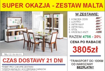 PROMOCJA-Meble skrzyniowe dostępne od ręki!