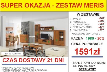 PROMOCJA-Meble skrzyniowe dostępne od ręki!