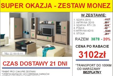 PROMOCJA-Meble skrzyniowe dostępne od ręki!
