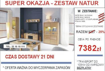 PROMOCJA-Meble skrzyniowe dostępne od ręki!