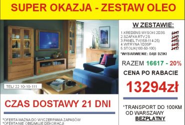 PROMOCJA-Meble skrzyniowe dostępne od ręki!