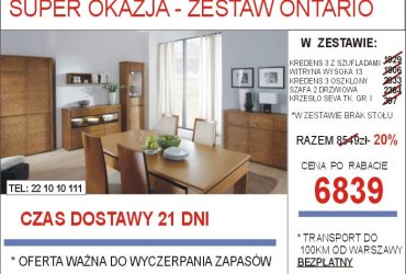 PROMOCJA-Meble skrzyniowe dostępne od ręki!