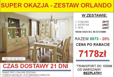 PROMOCJA-Meble skrzyniowe dostępne od ręki!