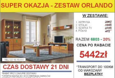 PROMOCJA-Meble skrzyniowe dostępne od ręki!