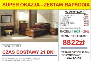 PROMOCJA-Meble skrzyniowe dostępne od ręki!