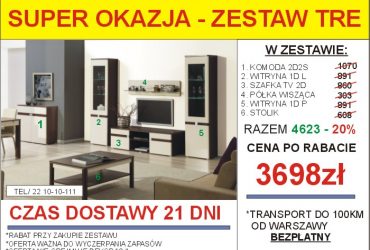 PROMOCJA-Meble skrzyniowe dostępne od ręki!