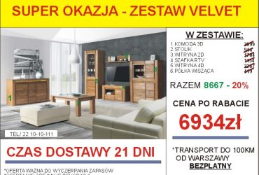 PROMOCJA-Meble skrzyniowe dostępne od ręki!