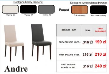  PROMOCJA - Krzesła dostępne od ręki!