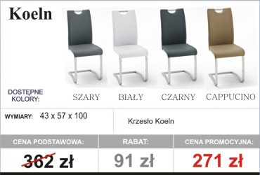  PROMOCJA - Krzesła dostępne od ręki!