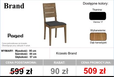  PROMOCJA - Krzesła dostępne od ręki!