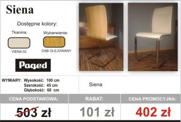  PROMOCJA - Krzesła dostępne od ręki!