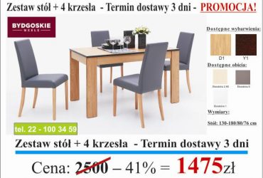  PROMOCJA - Zestawy stołowe dostępne od ręki!