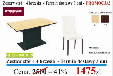  PROMOCJA - Zestawy stołowe dostępne od ręki!