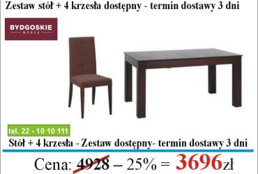  PROMOCJA - Zestawy stołowe dostępne od ręki!