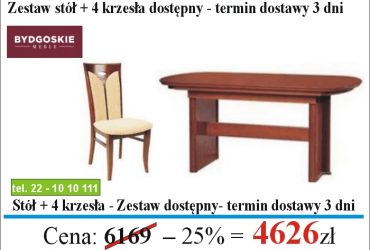 PROMOCJA - Zestawy stołowe dostępne od ręki!
