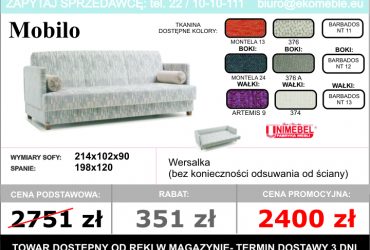  PROMOCJA - Komplety wypoczynkowe dostępne od ręki!