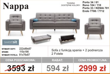  PROMOCJA - Komplety wypoczynkowe dostępne od ręki!