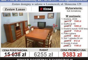 Niesamowite wyprzedaże w salonach Eko Meble