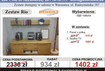 Niesamowite wyprzedaże w salonach Eko Meble
