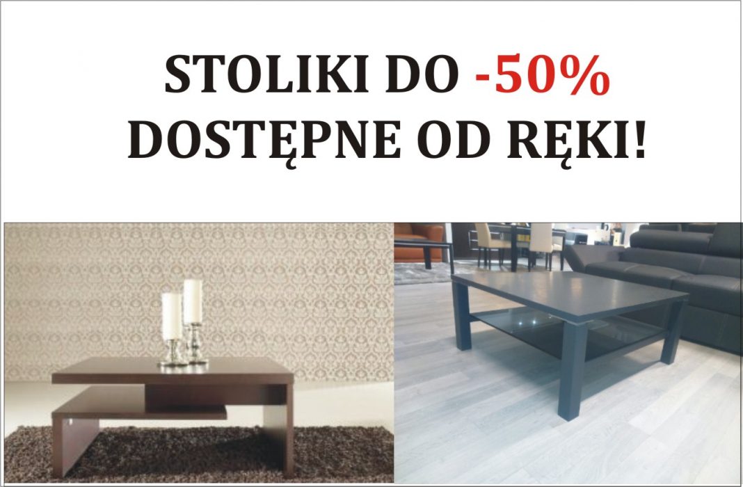   Niesamowite wyprzedaże w salonach Eko Meble - stoliki - rabaty do 50%!