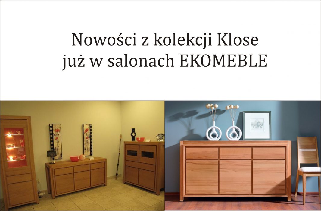Nowości z kolekcji Klose już w salonach EKO MEBLE
