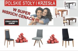 PROMOCJA - Stoły i krzesła w niesamowicie niskich cenach!